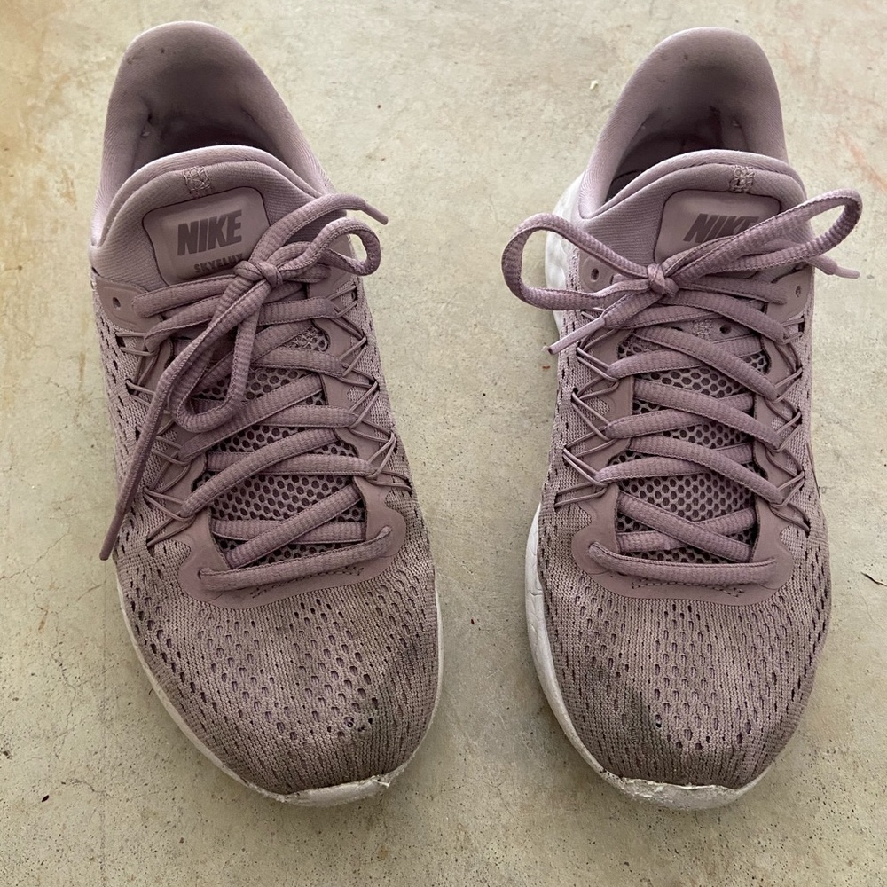 Purple pink Nike shoes